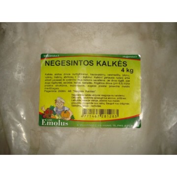 Nedzēstie kaļķis 4kg