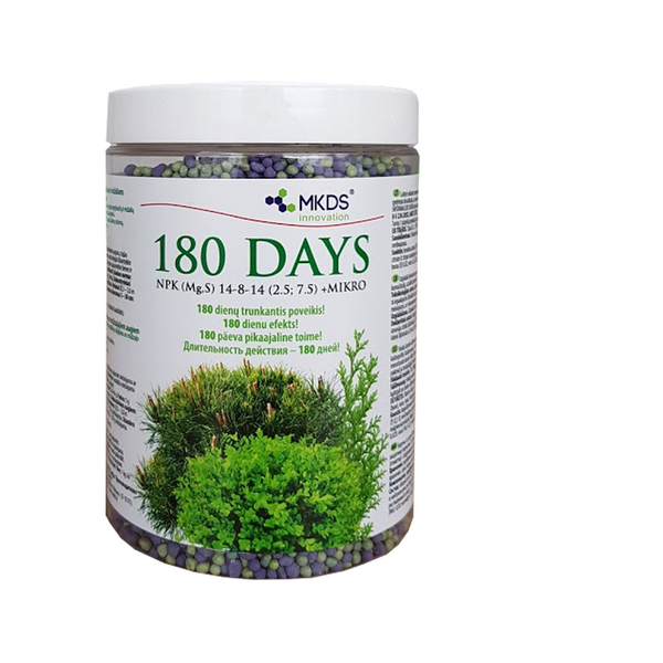 180 DAYS удобрения длительного воздействия для хвойных и вечнозеленых растений 1 кг