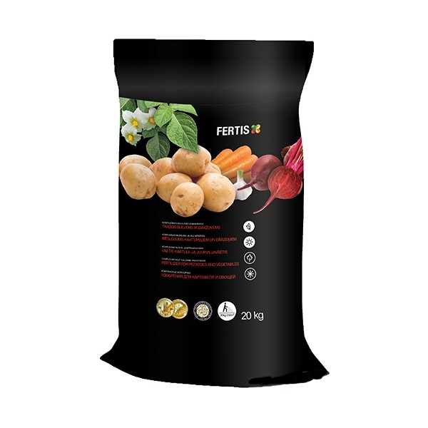 Kompleksväetis kartulitele ja köögiviljadele, ilma kloori ja nitraatideta NPK 11-9-20, 20 kg