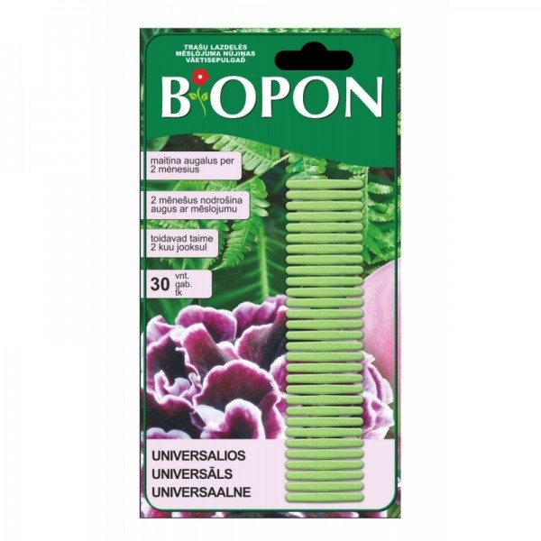 BIOPON väetisepulgad universaalsed 30tk.