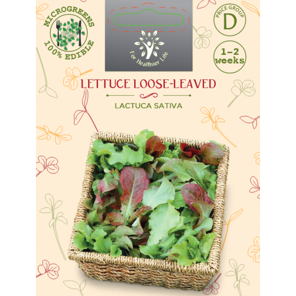 Microgreens Lettuce Red salad bowl 5g