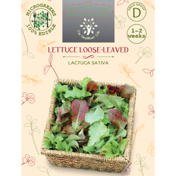 Seemned idandamiseks Lettuce Red salad bowl 5g