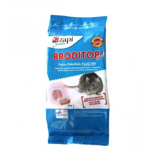 BRODITOP NEXT pasta pakeliais žiurkėms ir pelėms, 150 g