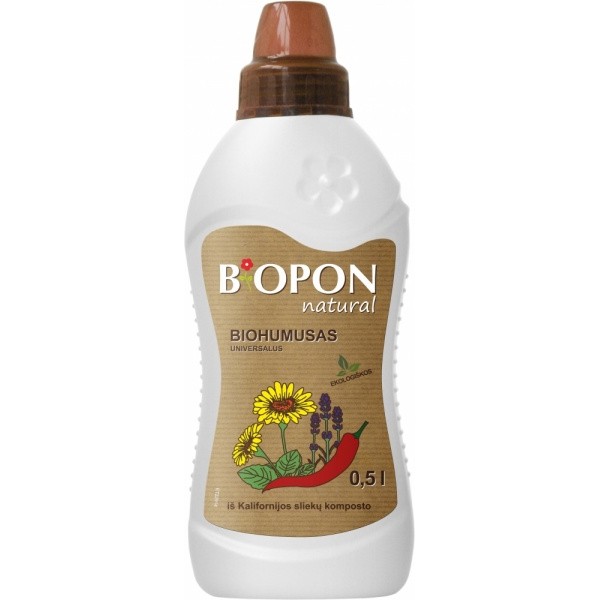 BIOPON biohumus universaalne ECO vedelväetis 500ml.