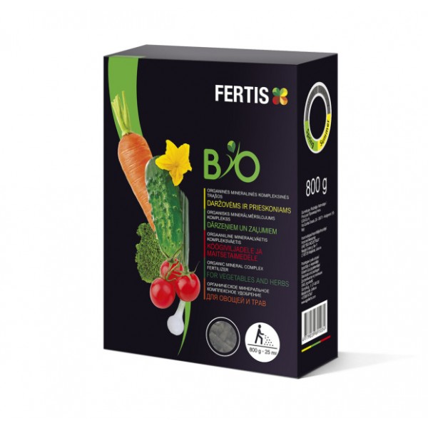 FERTIS Orgaaniline mineraalväetis köögiviljadele ja vürtsidele 0,8 kg