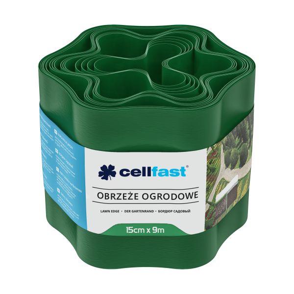 Cellfast aia muru ääristamine roheline 15cm x 9m