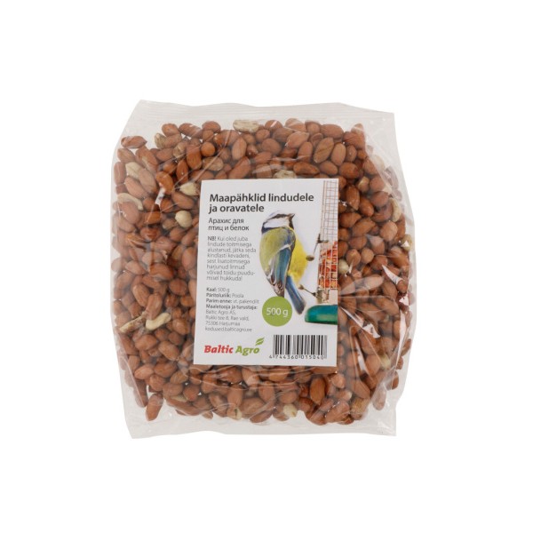 Žemės riešutai laukiniams paukščiams ir voverėms 500g