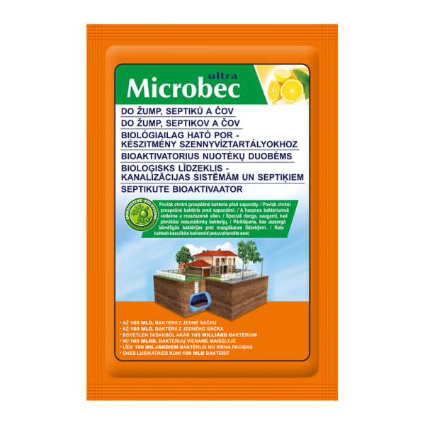 Microbec priemonė nuotekų duobėms 25g