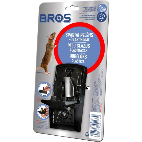BROS Hiirelõks (plastik) 1tk