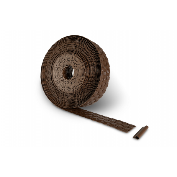 Piirdeaia lindi MIKKO Rattan 4,75cm x 12,75m, pruun MK-01
