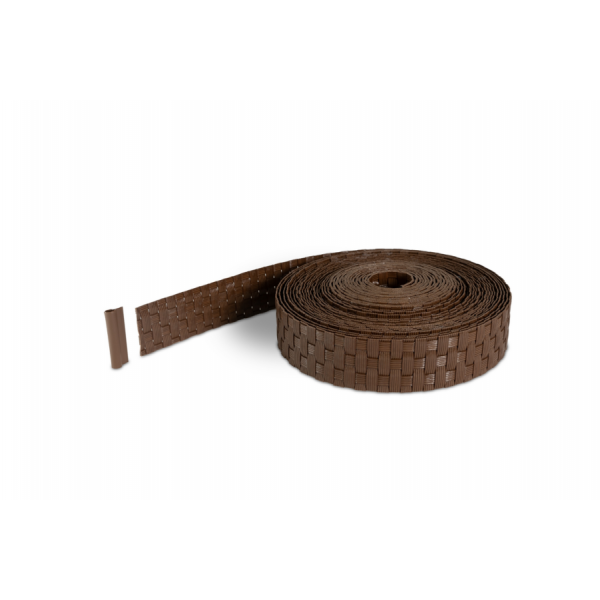 Piirdeaia lindi MIKKO Rattan 4,75cm x 12,75m, pruun MK-01