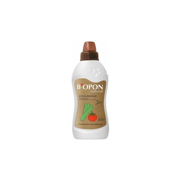 BIOPON biohumusas EKO жидкое удобрение для овощей 500ml.
