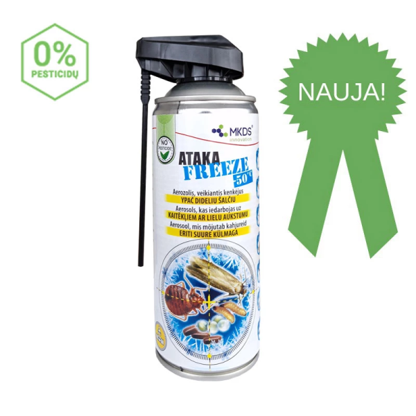 Ataka FREEZE -50 °C külm aerosool putukate tõrjeks, 400ml