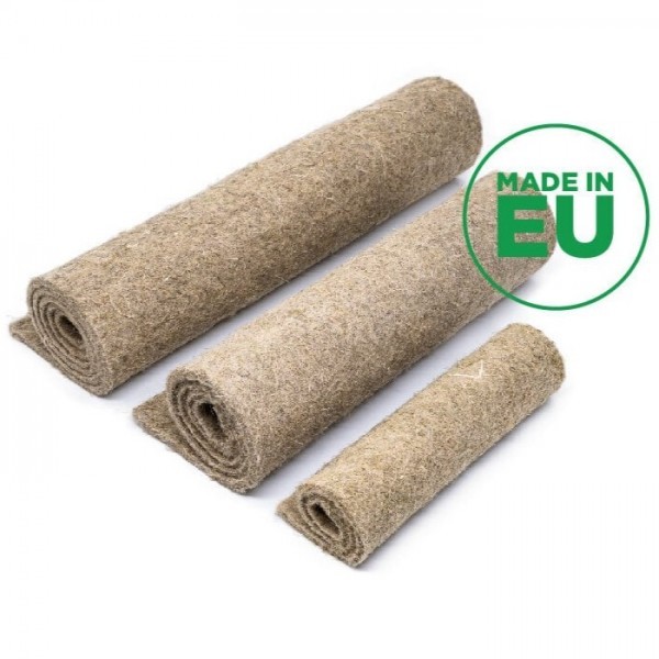 100% kanapių pluošto kilimėlis 225mm +-5mm x 168mm +-5mm 600g/m2