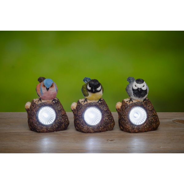 4 LIVING Aiafiguur koos päikeselambiga "Bird"