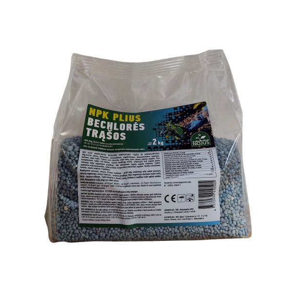 NPK 12-12-17 Universalios bechlorės trąšos. 2kg