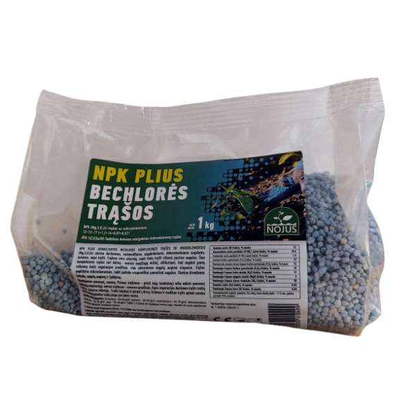 NPK 12-12-17 Universalios bechlorės trąšos. 1kg