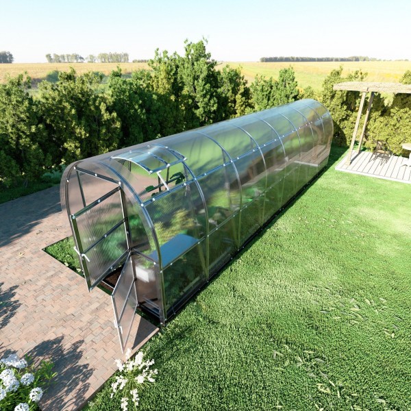 Šiltnamis KLASIKA Slim - 4 mm storio kanalinis polikarbonatas - 2 x 4 m (8 m²)