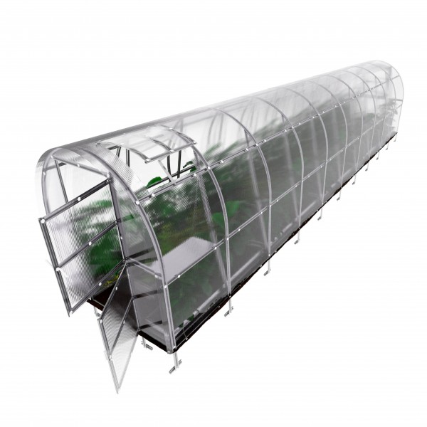 Šiltnamis KLASIKA Slim - 4 mm storio kanalinis polikarbonatas - 2 x 4 m (8 m²)