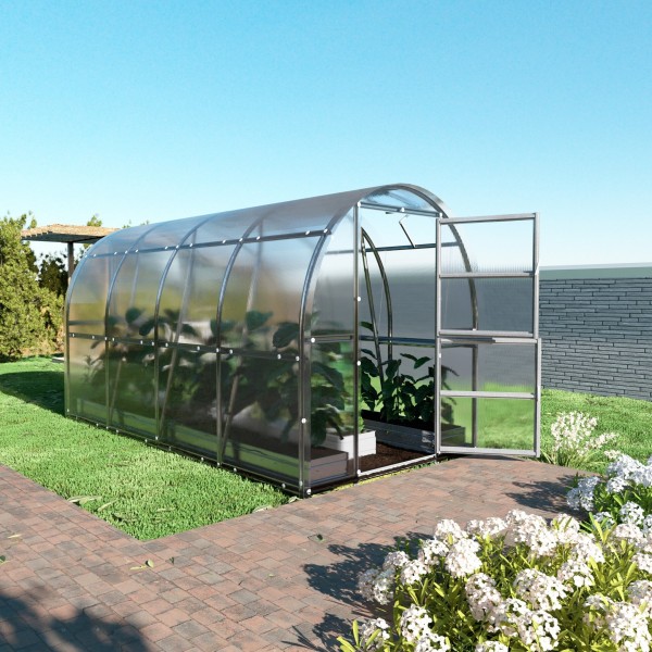 Šiltnamis KLASIKA Slim - 4 mm storio kanalinis polikarbonatas - 2 x 10 m (20 m²)