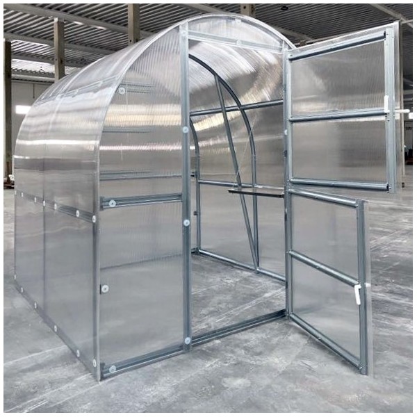 Šiltnamis KLASIKA Slim - 4 mm storio kanalinis polikarbonatas - 2 x 10 m (20 m²)