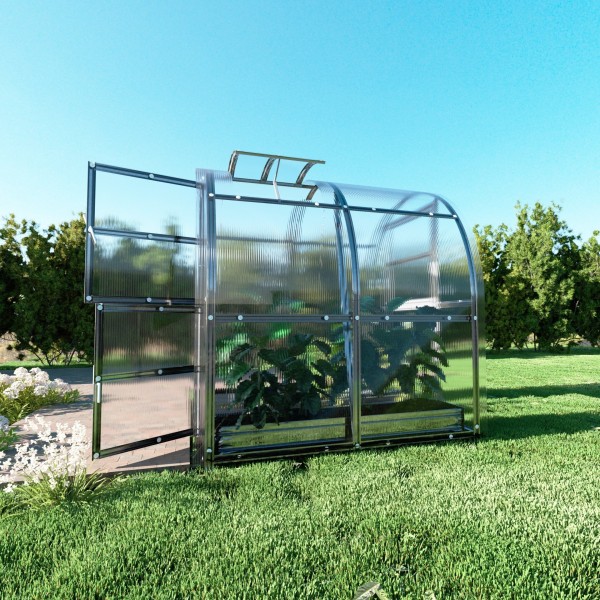 Šiltnamis KLASIKA Slim - 4 mm storio kanalinis polikarbonatas - 2 x 12 m (24 m²)