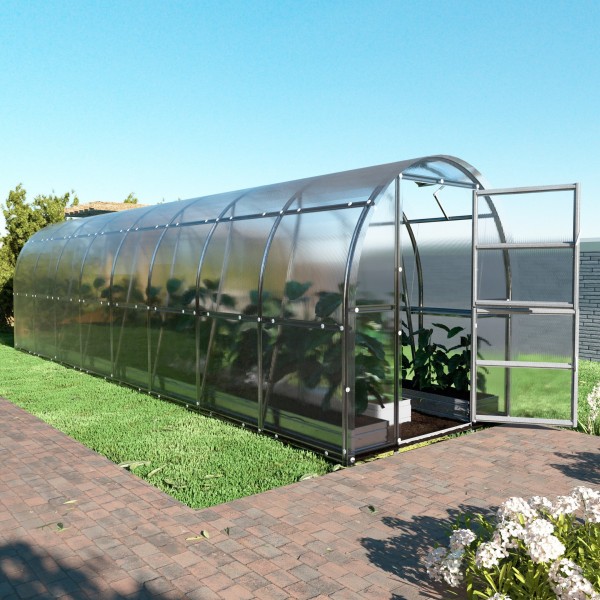 Šiltnamis KLASIKA Slim - 4 mm storio kanalinis polikarbonatas - 2 x 12 m (24 m²)