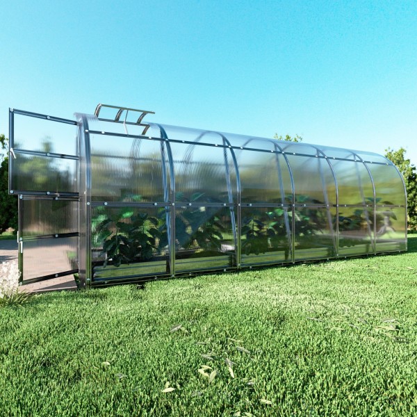 Šiltnamis KLASIKA Slim - 6 mm storio kanalinis polikarbonatas - 2 x 2 m (4 m²)