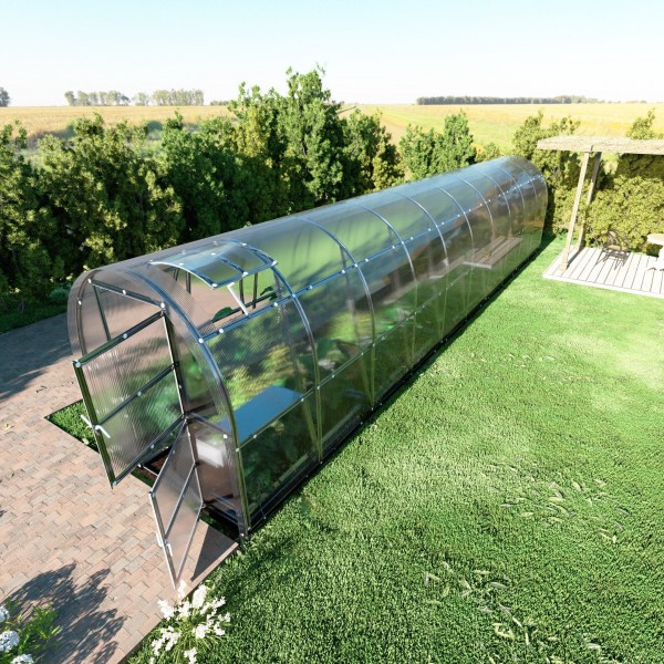 Šiltnamis KLASIKA Slim - 6 mm storio kanalinis polikarbonatas - 2 x 2 m (4 m²)