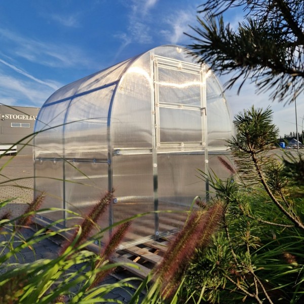 Šiltnamis KLASIKA Slim - 6 mm storio kanalinis polikarbonatas - 2 x 2 m (4 m²)