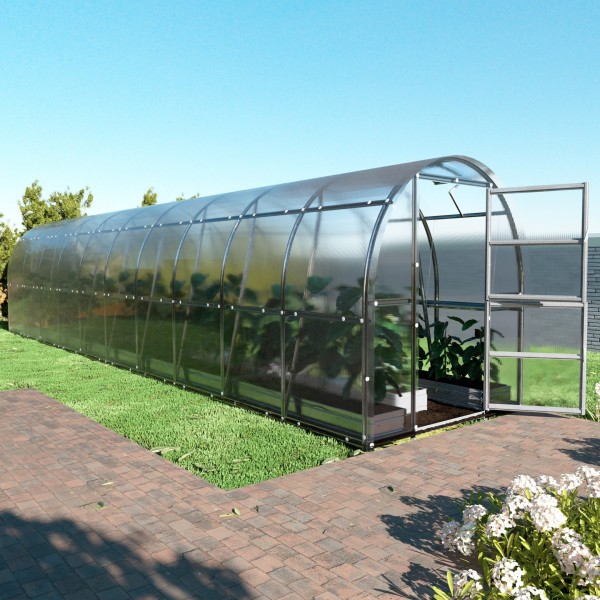 Šiltnamis KLASIKA Slim - 6 mm storio kanalinis polikarbonatas - 2 x 6 m (12 m²)