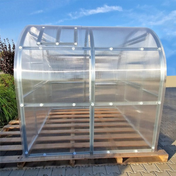Šiltnamis KLASIKA Slim - 6 mm storio kanalinis polikarbonatas - 2 x 6 m (12 m²)