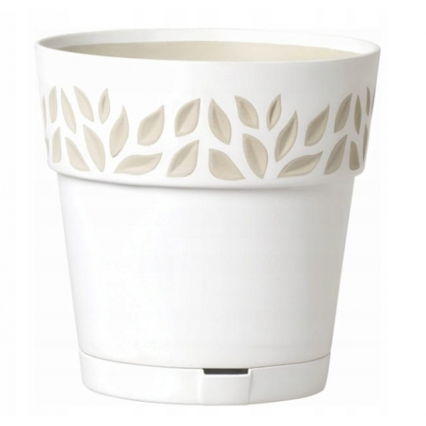 CLOE plastikust potti 20cm. Valge