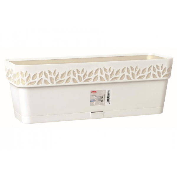 CLOE plastikust potti 50cm. Valge