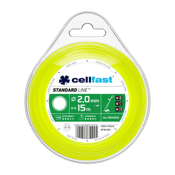 Cellfast trimmeri nöör STANDARD 2mm x 15m