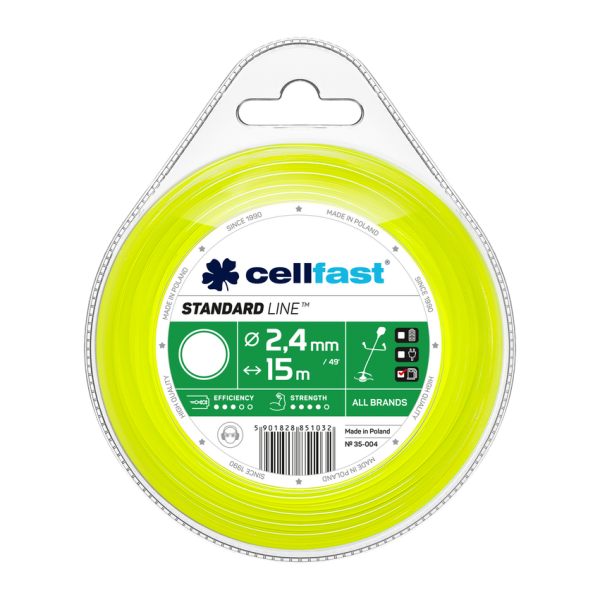 Cellfast trimmeri nöör STANDARD 2.4mm x 15m