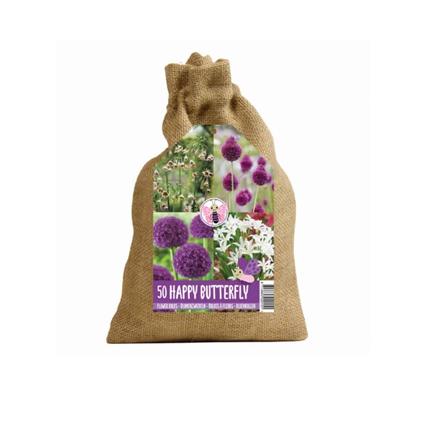 Lillesibulate komplekt liblikatele lilla 50tk.