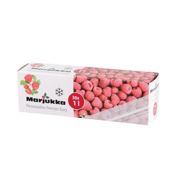 MARJUKKA külmutuskotid tõmblukuga 1 l 30 tk