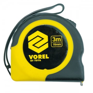 Ruletė geltona 5m x 19mm Vorel