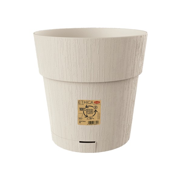 ETHICA lillepott alusega, valge, 30 cm