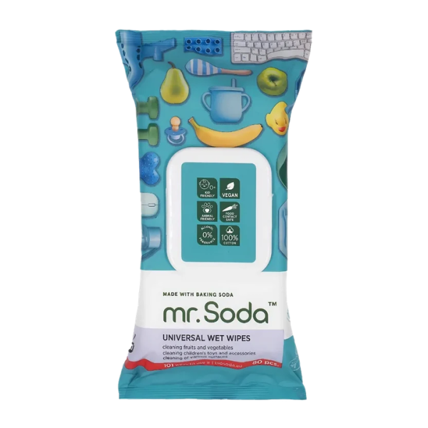 Mr. Soda antibakteriaalsed niisked salvrätikud, 80 tk