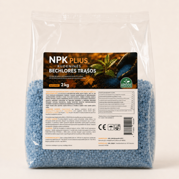 NPK PLIUS 2 kg 5-15-25 universaalsed kloriidivabad NOJUS sügisväetised