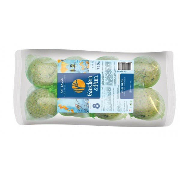 Tauku bumbiņas savvaļas putniem  8 gab. pa 90 g