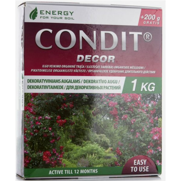Гранулированное органическое удобрение Condit® Decor, 1,2 кг