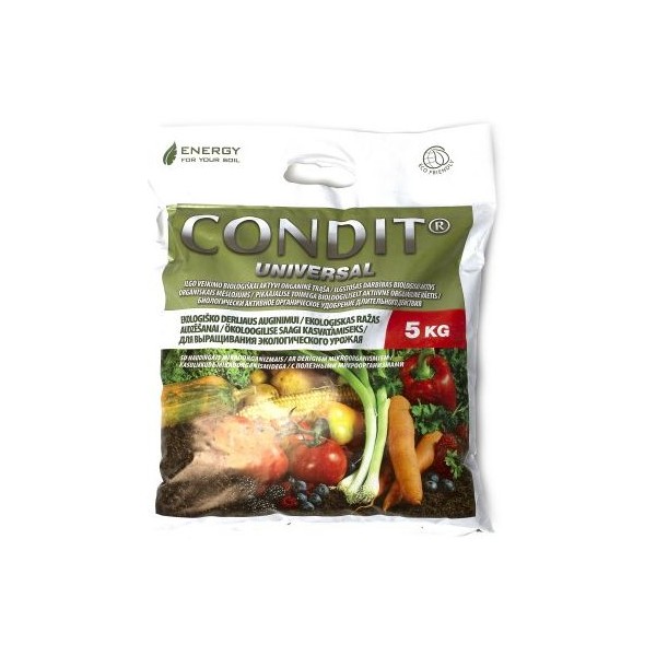 Pikaajalise toimega bioloogiliselt aktiivne orgaaniline väetis CONDIT® Universal, 5 kg