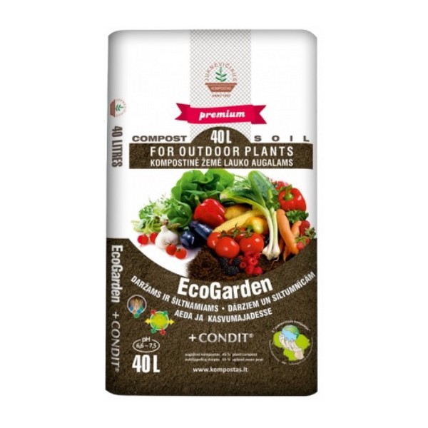 KOMPOSTO ŽEMĖ DARŽOVĖMS SU CONDIT TRĄŠOMIS (40L)