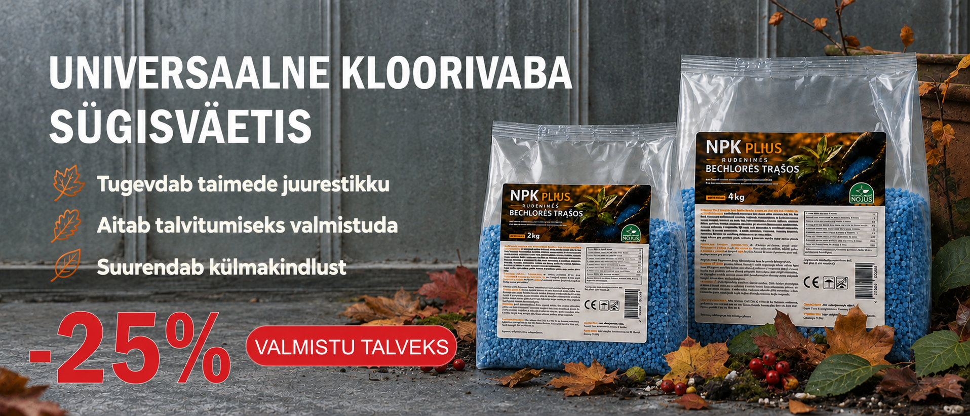 Nojus rudeninės trąšos -25% EE